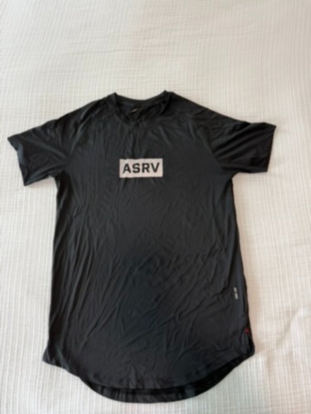 ASRV Silver-Lite 2.0 Established Box Logo Tee Black Men's M DSG-0660